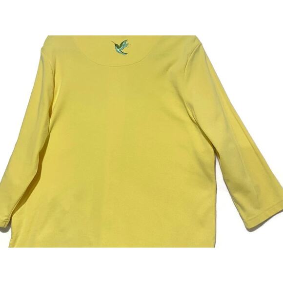 Breckenridge Button Up Jacket Women's Large Yellow Embroidered Casual - Picture 8 of 10